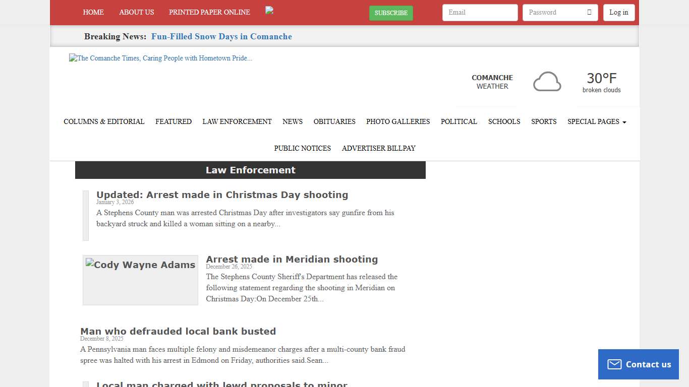 The Comanche Times Online